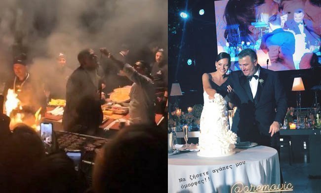 Aπίστευτες σκηνές στο γάμο Ρέμου-Υβόννης: Ο Ρέμος τραγουδούσε και ο Nusret τάιζε τους καλεσμένους