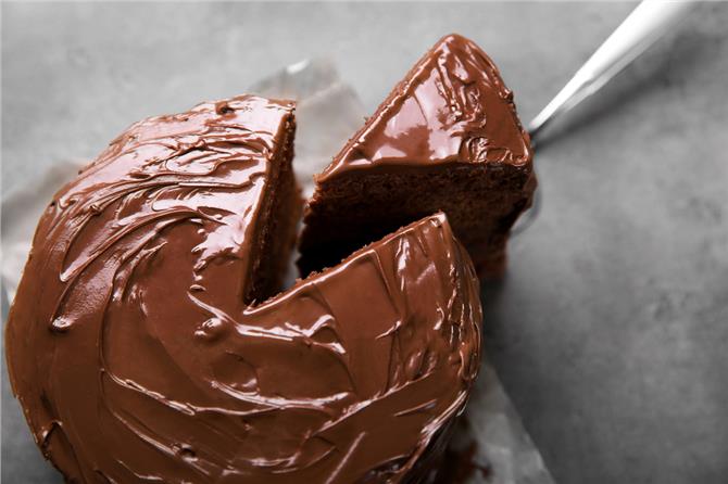 Κέικ σοκολάτας με κουβερτούρα