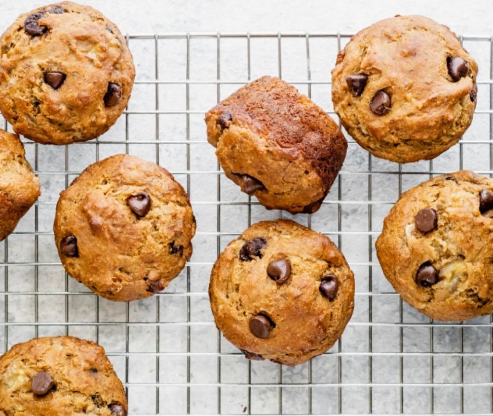 Muffins σοκολάτας χωρίς βούτυρο